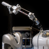 Robotic arm holding an endoscope